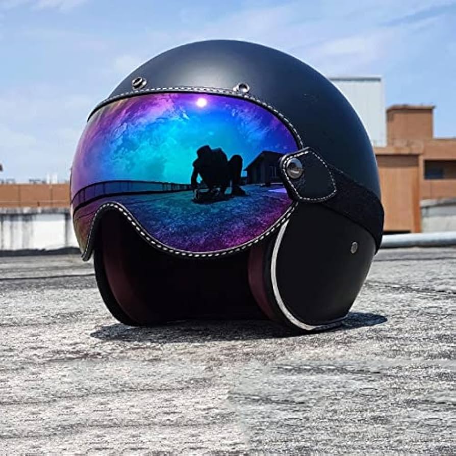 Amazon.co.jp: オートバイゴーグルレトロヘルメットゴーグル
